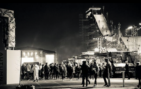 The stage and slope at Air+Style Los Angeles