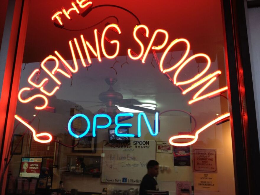 KPCC is broadcasting live from the Serving Spoon in Inglewood. Come tell us what issues matter to you this election season.