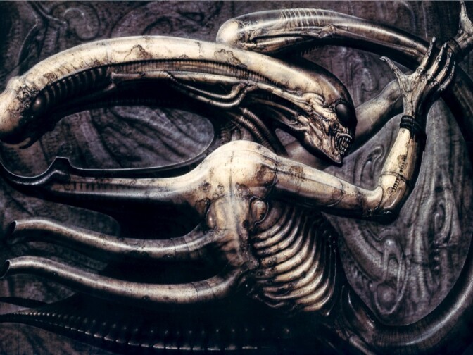 Necronom IV by artist H.R. Giger.