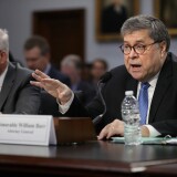 U.S. Attorney General William Barr (R) and Assistant Attorney General for Administration Lee Lofthus testify about the Justice Department's FY2020 budget request before the House Appropriations Committee's Commerce, Justice, Science and Related Agencies Subcommittee