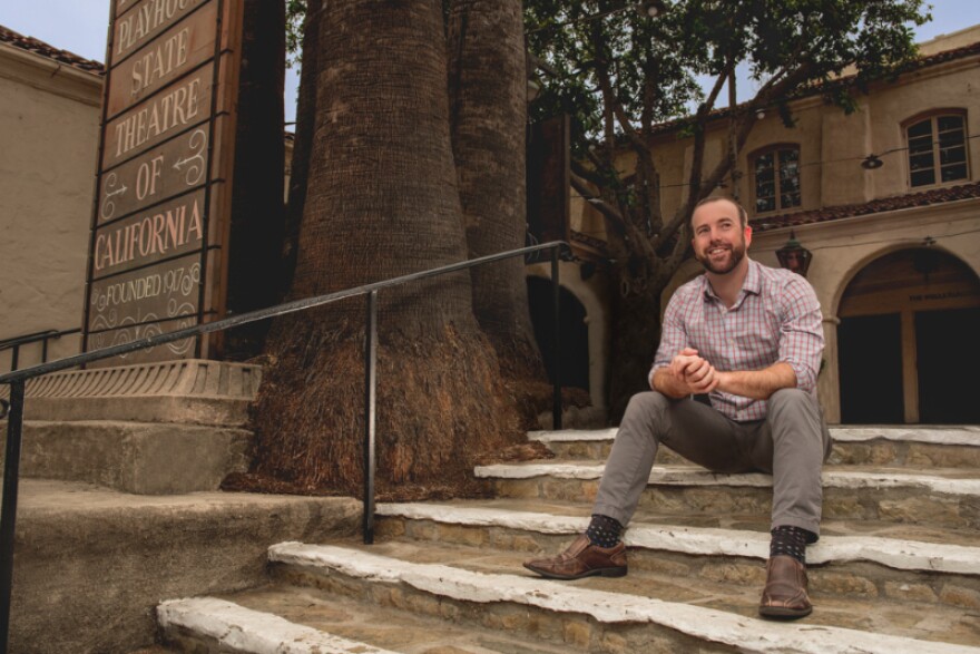 Producing artistic director Danny Feldman at the Pasadena Playhouse.
