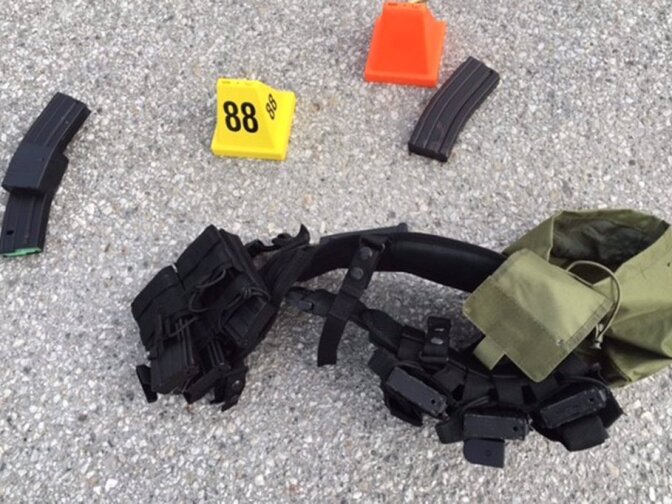 Ammunition carried by the suspects in the San Bernardino shooting.