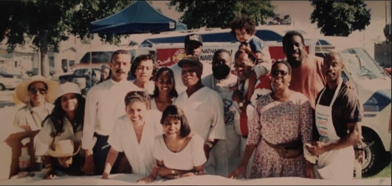 A group of people posing for a picture
