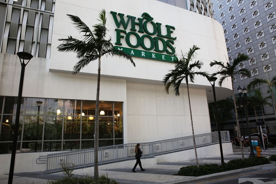 MIAMI, FL - MAY 10:  A Whole Foods Market Inc. store is seen as the company appointed five new directors to its board and replaced its chairman on May 10, 2017 in Miami, Florida. The corporate shakeup is seen as a broader effort to revamp operations for the grocery store chain.  (Photo by Joe Raedle/Getty Images)