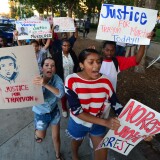 Demonstrators took the streets in Los Angeles in the aftermath of George Zimmerman's acquittal. 