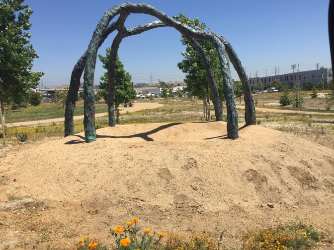 Art installation at LA State Historic Park.