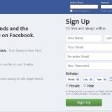 A screenshot of the Facebook homepage.