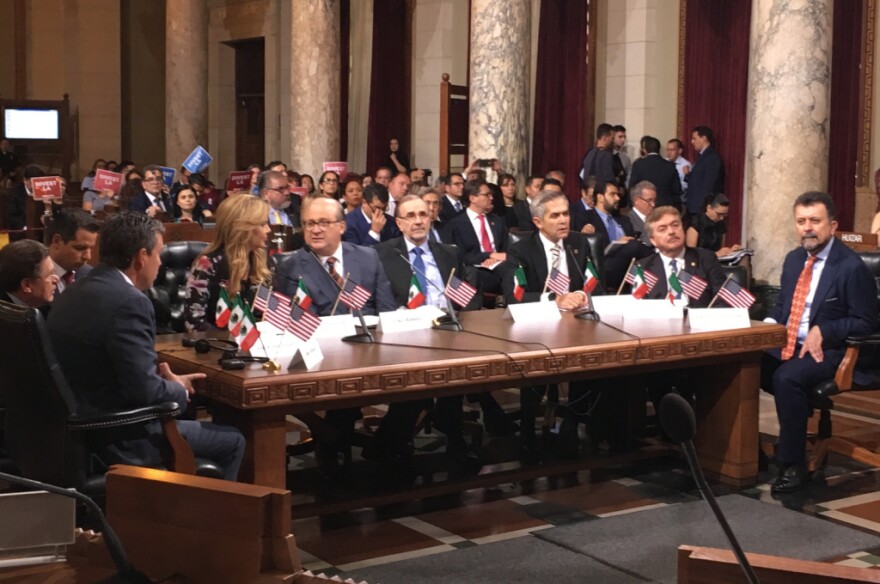 The governors of seven Mexican states paid a visit Friday, April 7 to Los Angeles City Hall, where they addressed L.A. city officials. Themes like immigration and trade in the Trump era dominated the conversation.