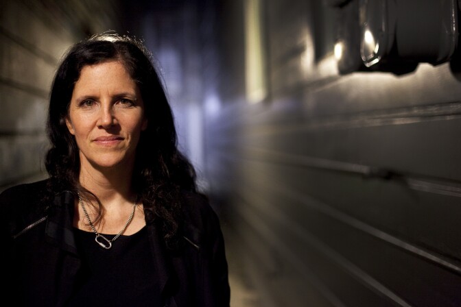 Documentary filmmaker Laura Poitras at the premier of her film "Citizenfour" about Edward Snowdon, in San Francisco, October 21, 2014.