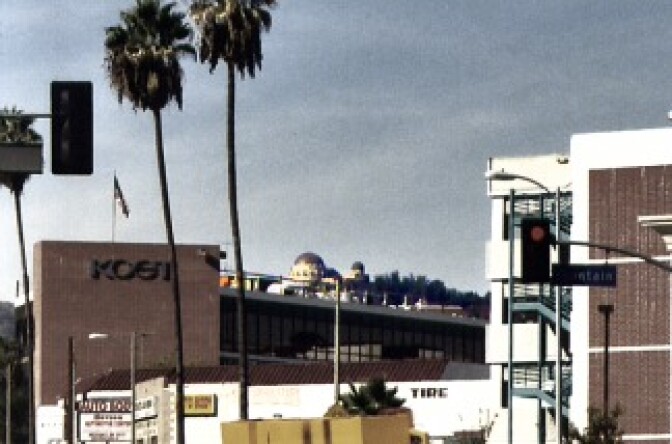 KCET's landmark studio on Sunset Blvd. KCET sold the property in 2011 and moved its headquarters to Burbank. On Friday, KCET announced that KCETLink is eliminating 22 full-time jobs in a reorganization. KCET and Northern California-based Link Media merged in 2012 to create KCETLink. 