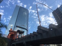 A shot of Angels Flight railway on the morning of Thursday, Aug. 31, 2017, its grand re-opening after a four-year closure and nearly $5 million renovation.