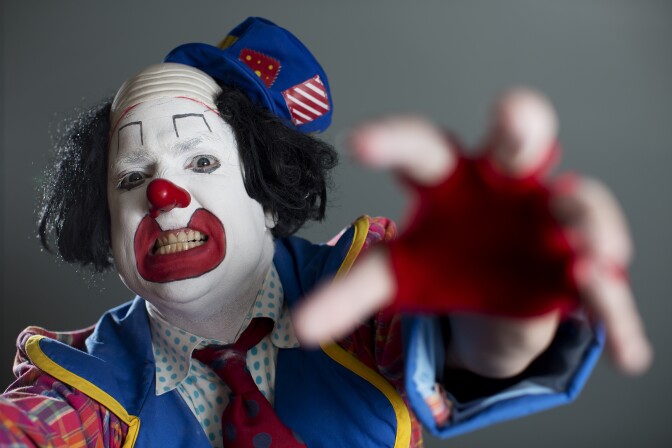 Guilford Adams runs the Los Angeles Clown Company. With the recent menacing clown sightings in Bakersfield, Adams talks about how he interacts with people to try and ease their dislike for clowns.