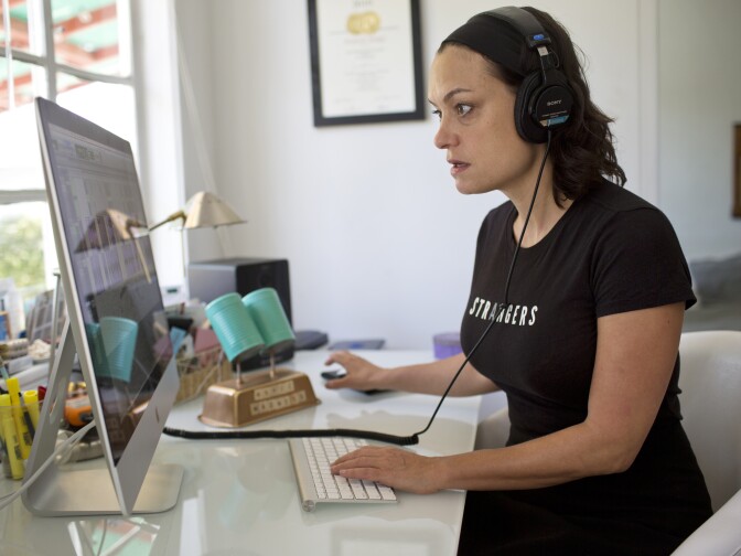 Lea Thau is the creator and host of "Strangers," the winner of our third annual KPCC Public Radio Bracket Madness. Thau records "Strangers" from her Silverlake home.