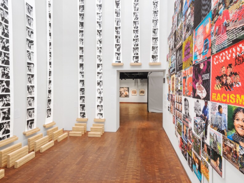 A gallery displays Taiji Terasaki's 'TRANSCENDIENTS: Heroes at Border