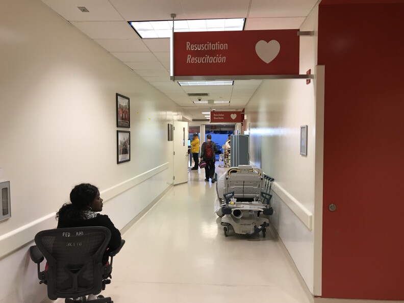 The emergency department at LAC+USC, April 10, 2018. 
