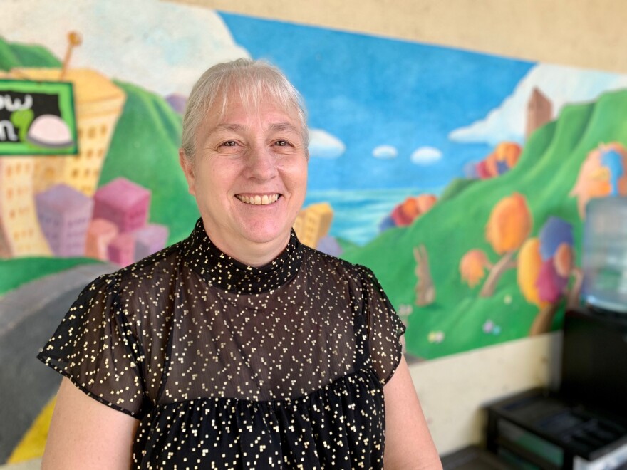 Celeste Salinas is the director at the Cal Poly Pomona Children's Center. 