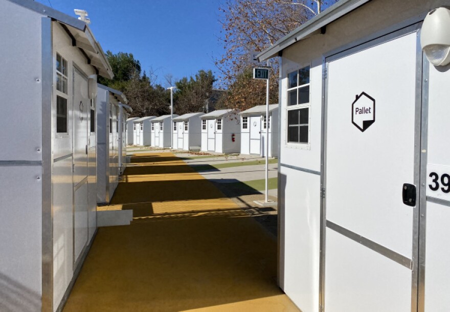 The Chandler Street tiny home community in North Hollywood