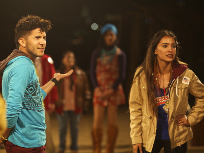 (L-R) Kenneth Ramos, Kinsale Hueston performing "Urban Rez" at The Viaduct in Downtown.

