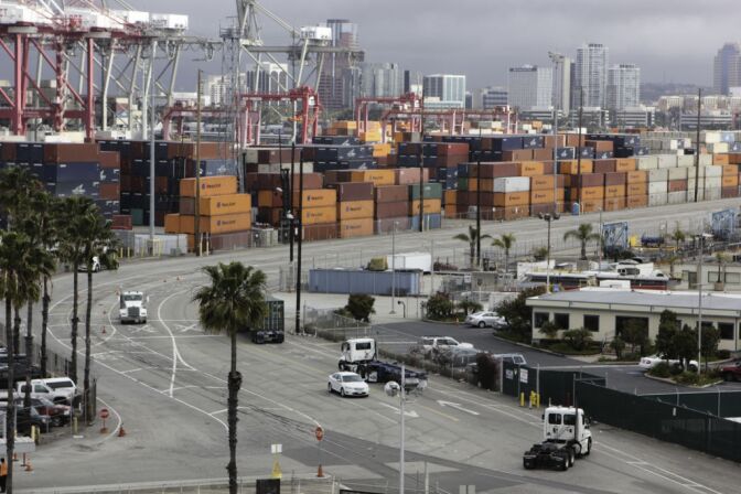 The Port of Long Beach, together with the neighboring Port of Los Angeles, handles roughly 40 percent of imports into the United States.