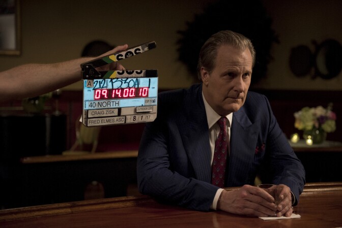 THE LOOMING TOWER -- "Tuesday" - Episode 109 - The CIA becomes aware that Hazmi and Mihdhar are gone and must relay that to the FBI. O’Neill accepts a job as head of security at the World Trade Center. Soufan is sent back to Yemen. Hazmi, Mihdhar and Atta head to Vegas for a final indulgence. Behind the scenes with John O'Neill (Jeff Daniels), shown. (Photo by: JoJo Whilden/Hulu)