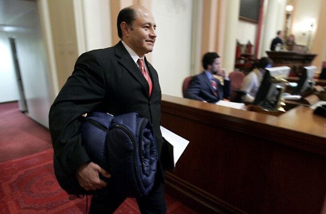State Sen. Lou Correa at the state Capitol in a 2009 file photo.