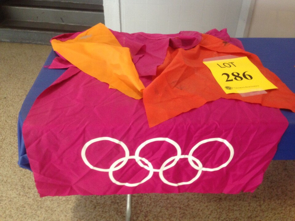 One of the banners from the 1984 Olympics 