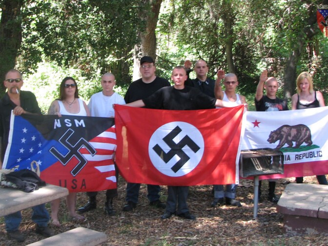 National Socialist Movement Southern California members