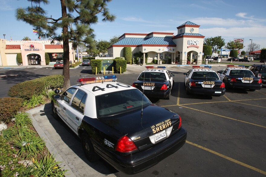 L.A. County Sheriff's Department vehicles in Southern California.