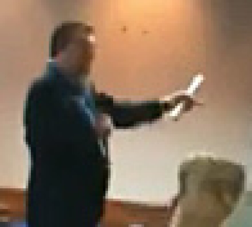 L.A. City Attorney Carmen Trutanich addressed a public meeting held Saturday at the Department of Water and Power.