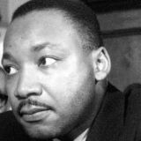 Archival footage of Martin Luther King in "MLK/FBI."
