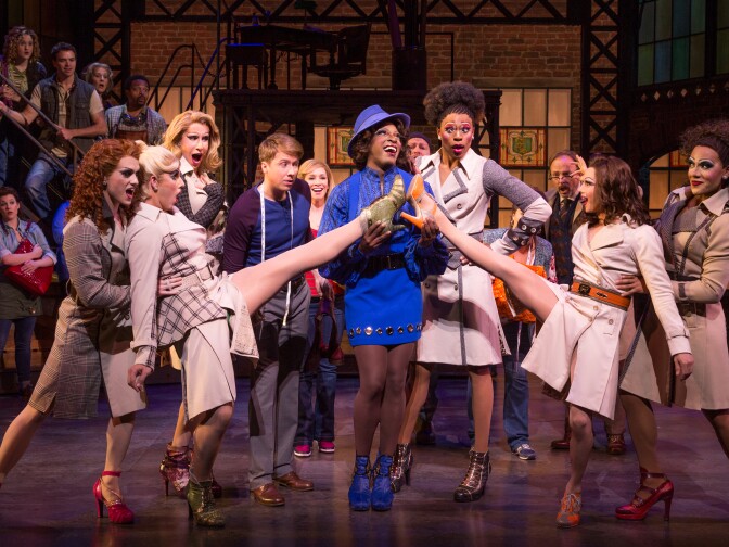 A shot from the stage production of Cindy Lauper's "Kinky Boots."