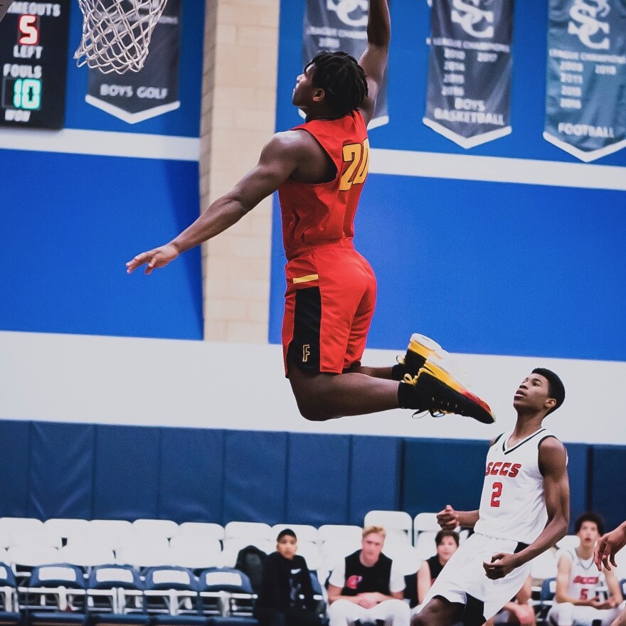 High school senior, Ethan Anderson, plays for the Fairfax Lions. (Photo courtesy of Ethan Anderson)