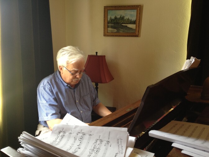 Musician Van Dyke Parks at home. 