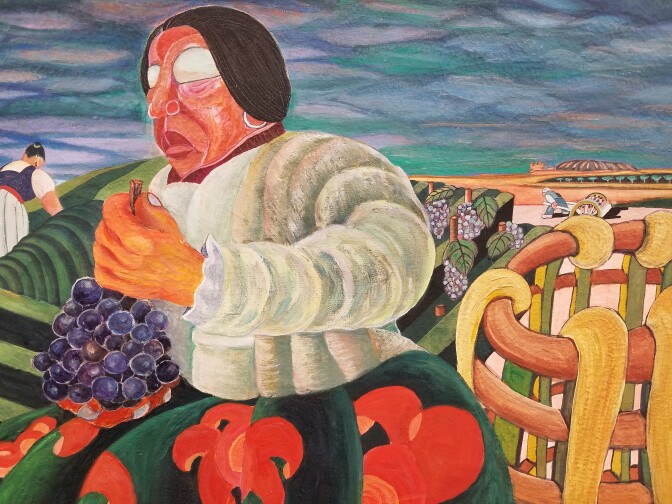 From "Migrating Dreamscapes: Nobuo Anzai," at the Japan Foundation through February 6 , 2018