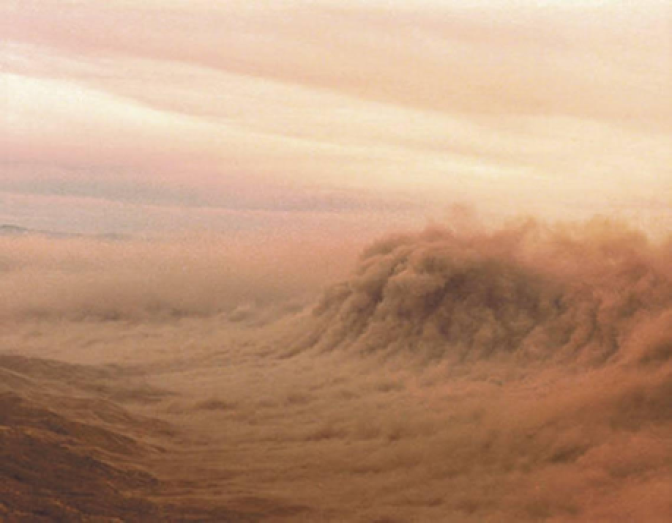 The winds can get pretty bad in the Central Valley. This photo shows how extreme it can get, although it has not been quote so bad since this dust storm swept through Bakersfield in 1977.