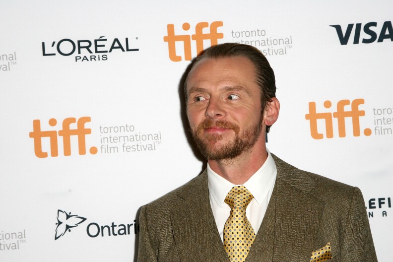 TORONTO, ON - SEPTEMBER 07:  Actor Simon Pegg attends the "Hector and the Search for Happiness" premiere during the 2014 Toronto International Film Festival at Winter Garden Theatre on September 7, 2014 in Toronto, Canada.  (Photo by Tommaso Boddi/Getty Images)