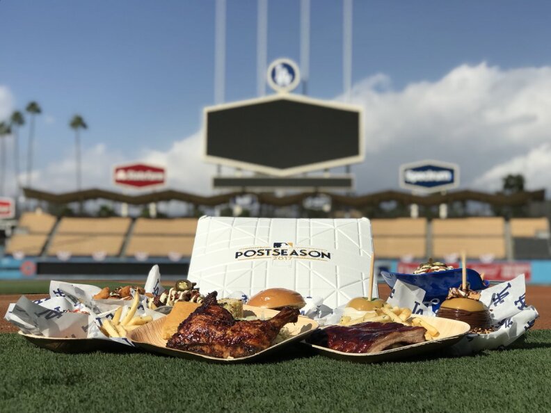 Dodger Stadium executive chef Ryan Evans has created five special menu items that will be served during the World Series.