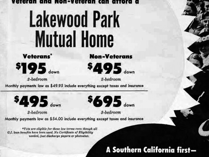 1952
Lakewood’s development never stopped, although the start of the Korean War slowed the financing of new construction.
