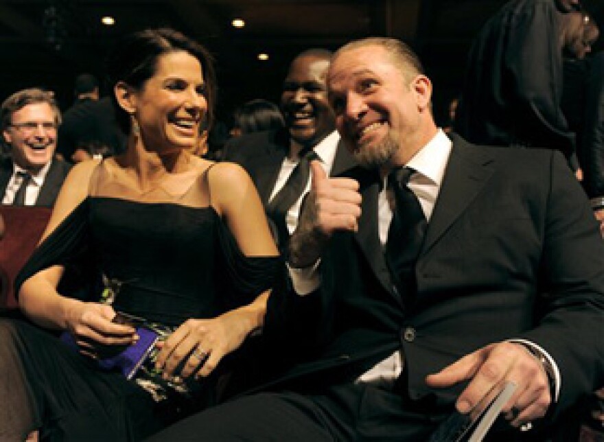Actress Sandra Bullock and husband Jesse James at the 41st NAACP Image Awards on Friday, Feb. 26, 2010, in Los Angeles.
