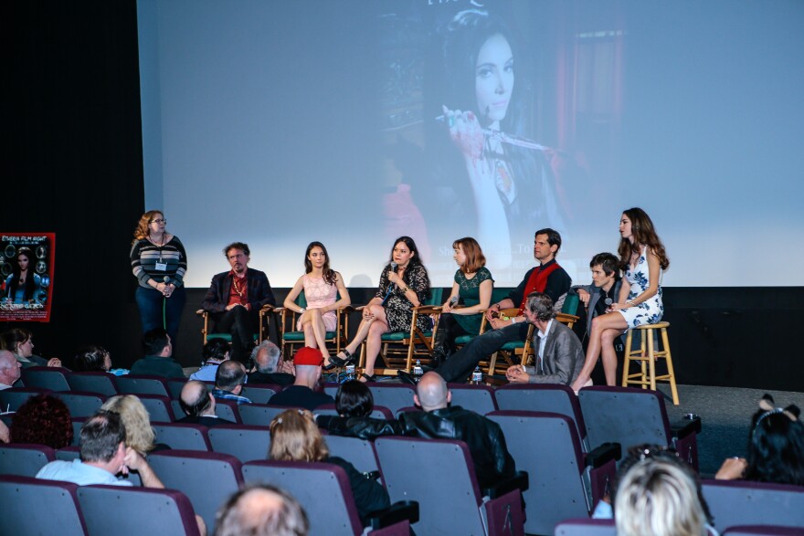 A panel discussion about "The Love Witch" at Etheria 2016.