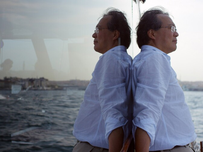 Cellist Yo-yo Ma from the film "Music of Strangers: Yo-Yo Ma and the Silk Road Ensemble."