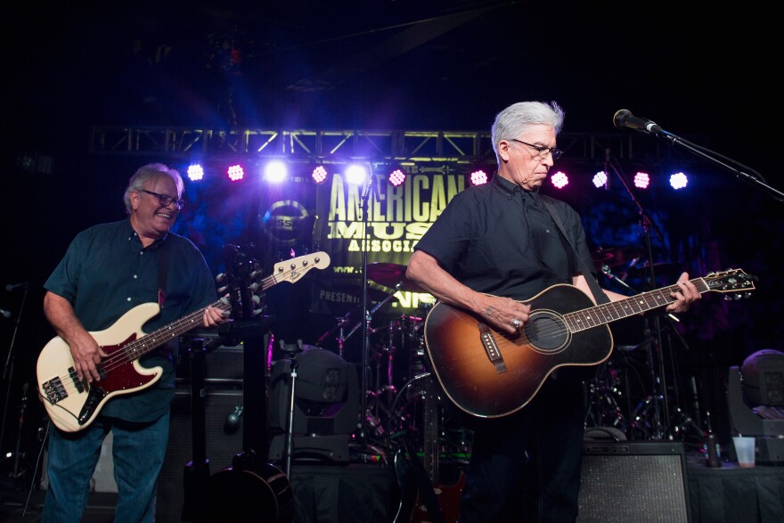 Louie Pérez (right) is a founding member of the iconic L.A. band, Los Lobos.
