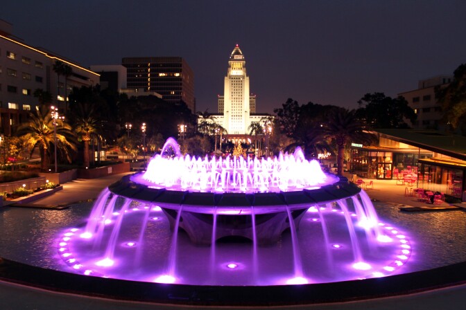 Grand Park in downtown Los Angeles.