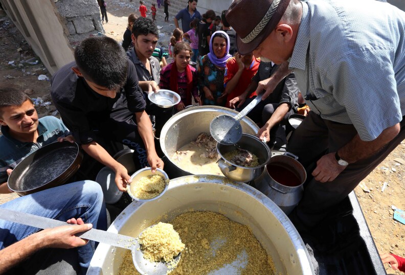 The Yazidis are a small religious sect of about a half million living in Northern Iraq. Many of the Yazidis have been driven from their homes and remain trapped on a mountaintop.