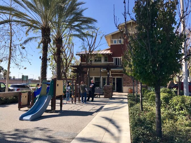 Diamond Apartment Homes in Anaheim is a permanent supportive housing complex for formerly homeless people with mental illness. 