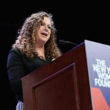 NEW YORK, NY - MAY 10:  Honorary chair and co-founder of Level Forward, Abigail E. Disney speaks onstage during attends the New York Women's Foundation's 2018 "Celebrating Women" breakfast on May 10, 2018 in New York City.  (Photo by Monica Schipper/Getty Images for The New York Women's Foundation )