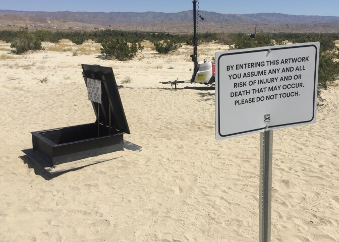 "Monument" by Will Bone at Desert X. 