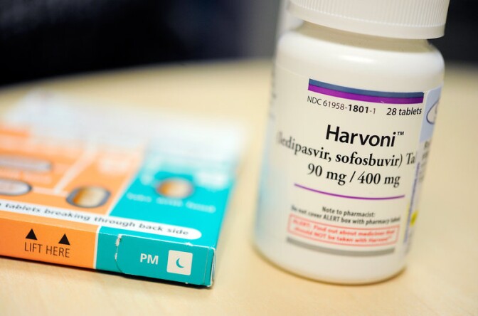 Gilead Sciences' Harvoni can cure hepatitis C, but costs tens of thousands of dollars for a course of treatment.