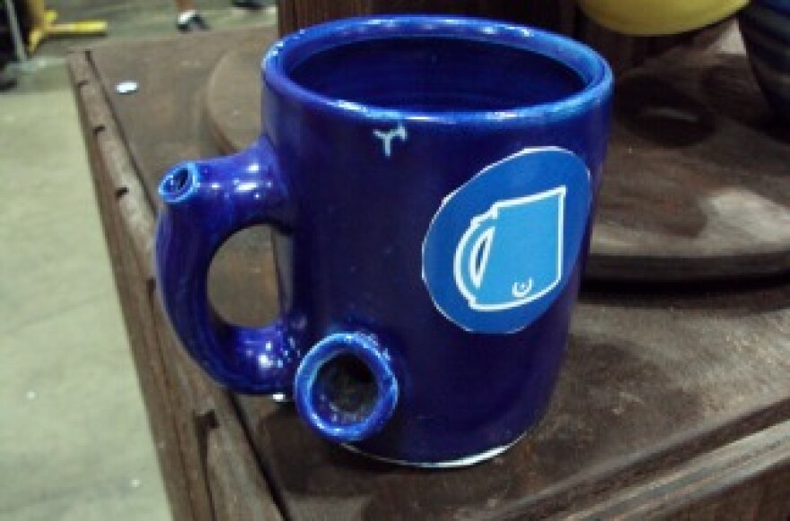 The PipeMug, one of the many devices on display at HempCon 2011.