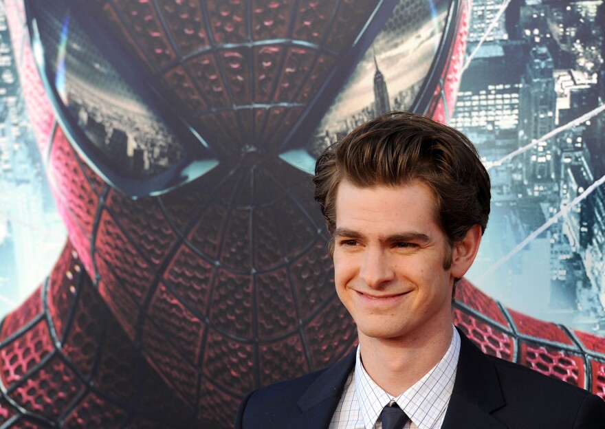 Actor Andrew Garfield arrives for the premiere of Sony Pictures 'The Amazing Spider-Man' in Los Angeles on June 28, 2012.